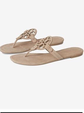Tory Burch Suede Miller Sandals in Avola. Sz. 8. Excellent Condition, Worn  Once